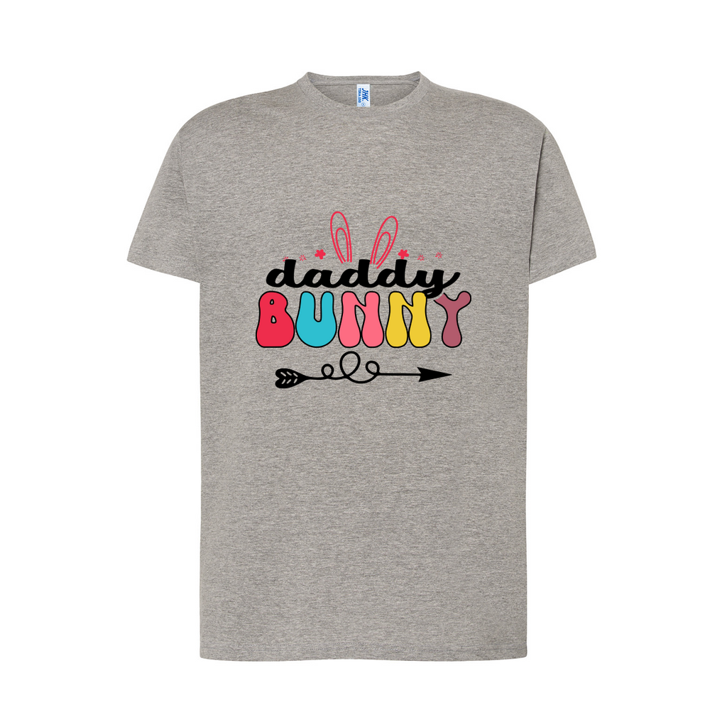 t-shirt uomo daddy bunny colore grey teelab