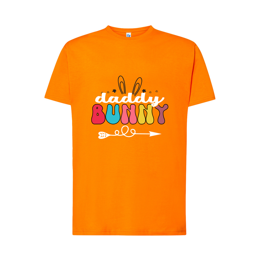 t-shirt uomo daddy bunny colore orange teelab