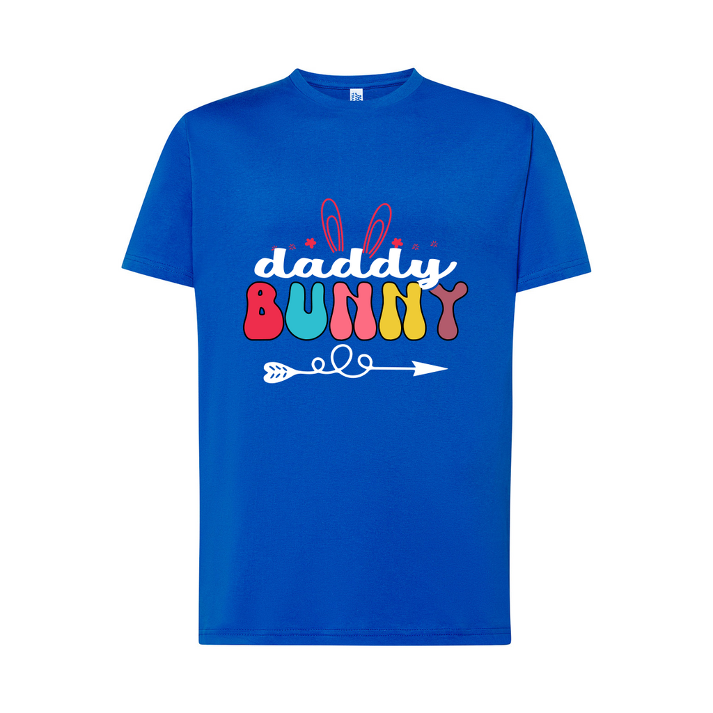 t-shirt uomo daddy bunny colore royal blue teelab