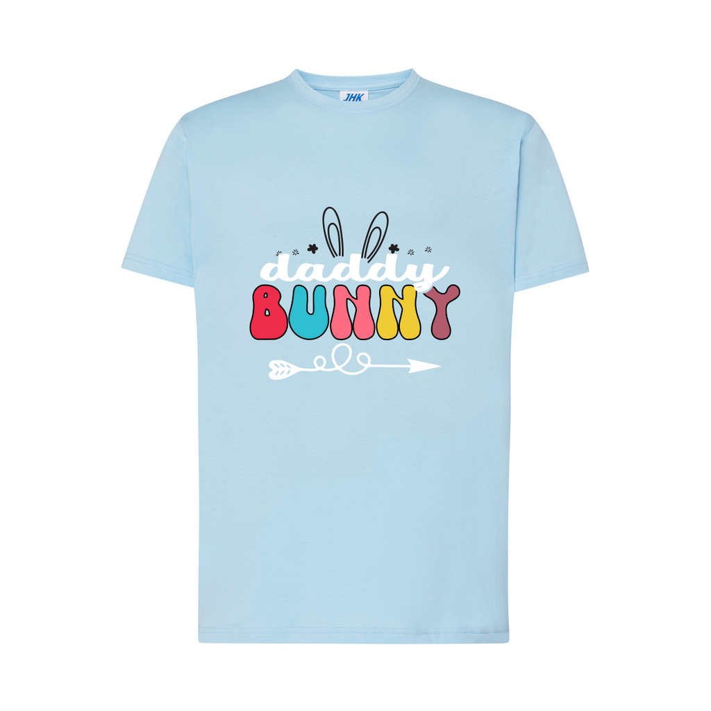 t-shirt uomo daddy bunny colore sky teelab