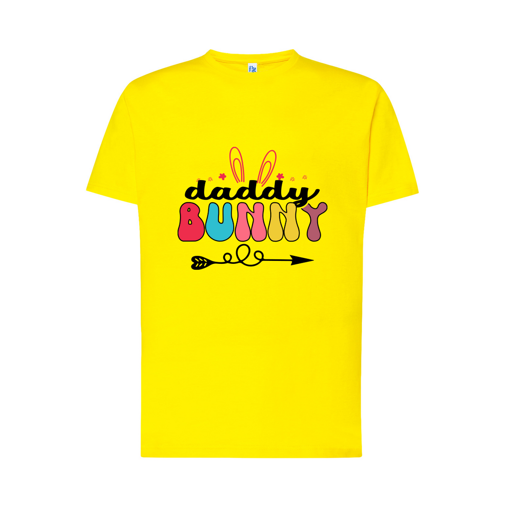 t-shirt uomo daddy bunny colore yellow teelab