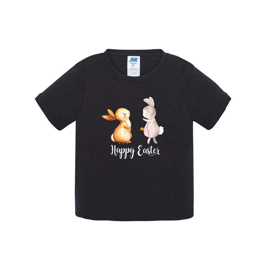 t-shirt neonato caccia all'uovo colore nero teelab